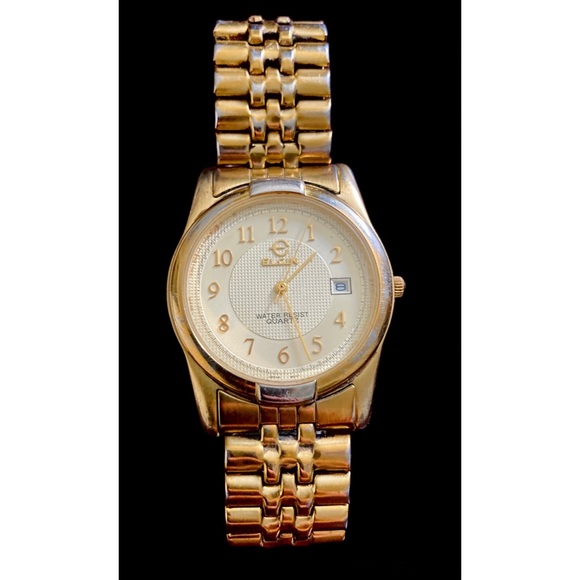 Elgin Accessories Vintage Elgin Quartz Mens Watch Expandable Band